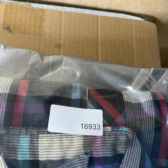 Wrangler Pearl Snap Shirt Mens Size 16x34 Plaid Cowboy Cut Western Multicolor - Picture 8 of 8